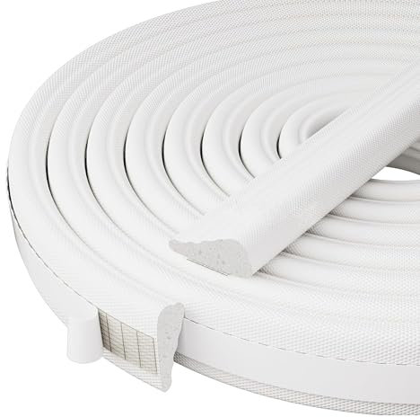 5 M Guarnizione per Porte e Finestre: Guarnizione per Porta Autoadesiva Nastro Sigillante per Finestre e Porte in Plastica - Anti-Rumore di Collisione Vento Freddo
