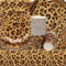 Decorazioni di Compleanno di Ghepardo,Doyomtoy Stoviglie per Feste Ghepardo Compleanno Decorazioni Piatti di Compleanno Leopardata,Tazze,Tovaglioli per Bambini Compleanno Favors 20 Ospiti