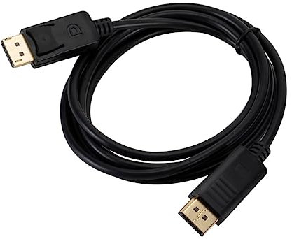 Mipcase 1.8m Ultra High DisplayPort to DisplayPort Cable for Computer and Laptop Nickel-Plated Black Supports 4K Resolution for Gaming and Streaming