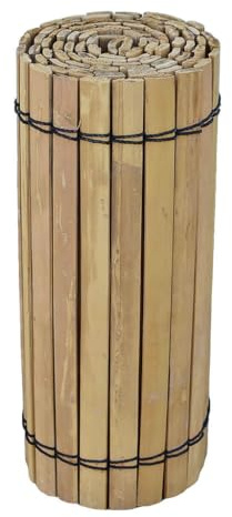 BambusChef® Rasenkante/Laufmatte aus Bambuslatten - 200x30 cm - Natur - Bambus auf Rolle - Natürliche Beeteinfassung - Ideal für Gemüsegärten - Nachhaltiger Bambus