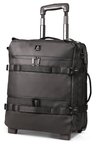 Aerolite Waterproof 45x36x20cm Easyjet Underseat 32L Travel Trolley Carry On Hand Luggage Flight Cabin Bag 45x36x20 New Easyjet Approved with 2 Wheels, 15.6in Laptop Pouch & TSA Lock (Black)