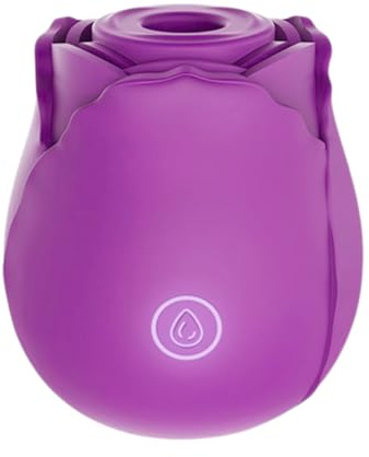 doyouerotic - Succhia Clitoride Vibratore Stimolatore Clitorideo a Forma di Rosa con 10 Modalità di Suzione e Vibrazione Sex Toy per Donna in Silicone Medicale Impermeabile Ricaricabile USB Silenzioso