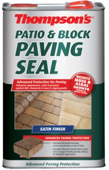 Ronseal PBPSS5L Patio & Block Paving Seal Satin 5 Litre | Protective treatment for exterior masonry substrates, reducing moisture ingress and surface contamination.