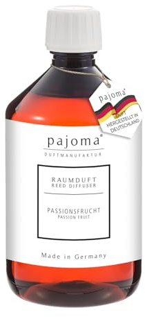 pajoma® Raumduft Nachfüllflasche 500 ml, Passionsfrucht | Nachfüller für Lufterfrischer | intensiver und hochwertiger Duft in Premium Qualität