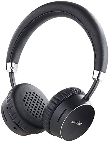 auvisio Kopfhöhrer: Premium-Bluetooth 4.0-On-Ear-Headset im Alu-Gehäuse, Echtleder (HiFi Kopfhörer, Kopfhöhrer, Bluetooth, Funkkopfhörer)