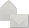 25x Briefumschläge B6-17,5 x 12,5 cm - Hellgrau - Nassklebung mit spitzer Klappe - 120 g/m² - Für Hochzeit, Gruß-Karten, Einladungen