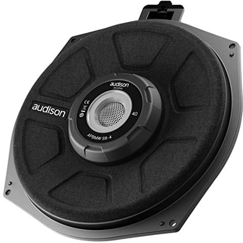 Audison APBMW S8-2.2 – Subwoofer Sottosedile da 200 mm, 300W Peak, 2 Ohm, Specifico per BMW e Mini, Installazione Plug & Play