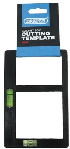 Electrical Plug Socket Box Cutting Template with Height Gauge & Spirit Level