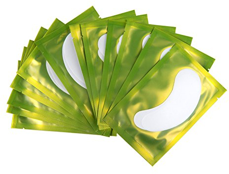 Lunamoon Augenpads für Wimpernverlängerung Wimpern Pads Augenpads Wimpernverlängerung Pad Eye Pads Auge Gel Pads Wimpernlifting Pad Wimpern Färben Pad Lash Extension Pads 50 Paar(Grün)