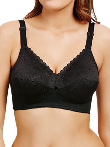 Berlei Women's Classic Full Cup Bra Coverage, Opaque, Black, 42E
