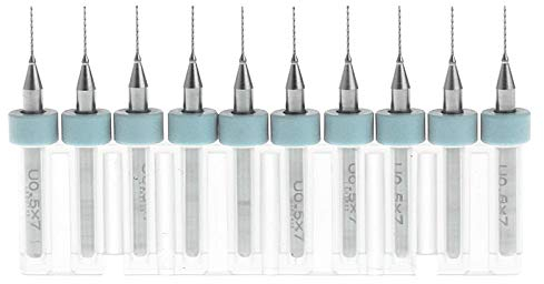 10 brocas micro de carburo de tungsteno de 0,5 mm a 2,5 mm para placa de circuito impreso