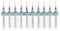 10 brocas micro de carburo de tungsteno de 0,5 mm a 2,5 mm para placa de circuito impreso