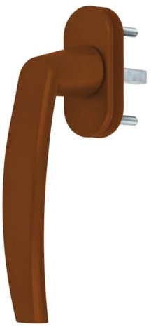 Premium Aluminium Fenstergriff Victory - Kunststoff Sockel, Farbe:Golden Oak RAL 8003, Stiftlänge:35mm