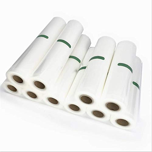 5 Rolle 20 x 500cm und 5 Rolle 25 x 500cm Vakuumrollen Catalpa Blume Vakuumfolie Vakuumbeutel mit Profil Einschweißen Vakuumverpackung mit Struktur Verpackungsfolie Vakuumrollen
