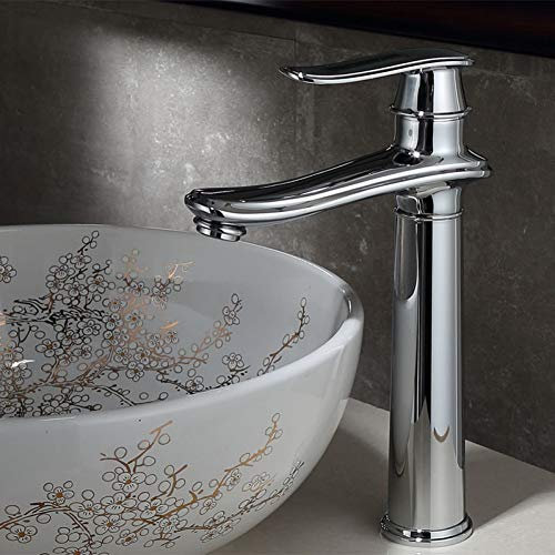 Waschbecken Wasserhahn, Versilbert Vintage Vintage Hochhahn Heiß Kalt Kalt Sprühauslauf Über Theke Becken Nordic Wasserhahn Mit Schlauch, Schwenkhebel Bad Gewerbestange Waschbecken Mischbatterie