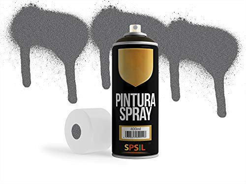 MovilCom® - Pintura en spray metalizada Cromo Plata, 400ml, mod.8598