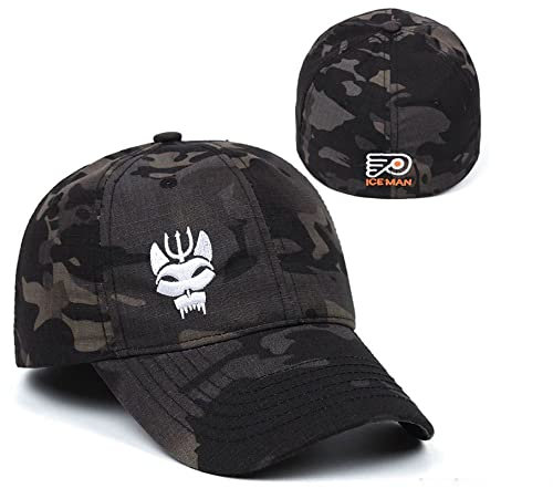 Black Multicam Camouflage US Navy Seal Team Six Baseball Cap Flexible Fit Tactical Seals Trident Airsoft Hat