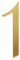 Zayookey Solid Brass House Number Sign 2 Inch Metal Home Address Numbers 3D Mailbox Numbers for Hotel Room Door Street Plaque (Door Number 1)