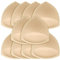 SKENGWEL 5 pairs Women's Triangle Bra Pads Inserts Removable Push Up Sports Bra Cups Replacements For Bikini Top Swimsuit (Triangle 5 Pairs Beige C/D)