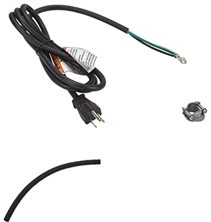 Whirlpool W11365011 Genuine OEM Power Cord For Dishwashers, 6 Feet Black Accessory – Replaces