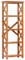 INLIFE Bücherregal 60x30x160 cm Akazie Massivholz Palisander-Finish