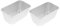Kichvoe 2pcs Loaf Pan Aluminium Loaf Tin Toast Mold Non Stick Bread Cake Pan Baking Mold Bread Loaf Pan Loaf Bakeware for Baking Cake