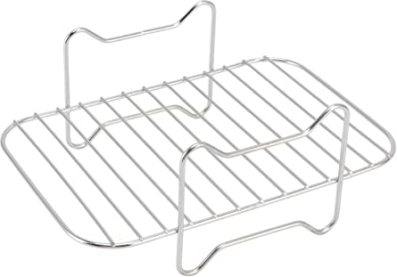 Rejilla para freidora Freidora de aire Placa crujiente Freidora de acero inoxidable Rejilla para cocinar Cocción multiusos Rejilla para asar Accesorios Freidora Sin Aceite para Foodi DZ201 401