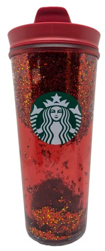STARBUCKS Gobelet à paillettes (rouge)