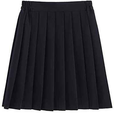 Women's Wetlook Skirt Short Schoolgirl Pleated Skater Skirt Checked High Waist Short A-Line Flare Skirt High Waist Short Skirt Skater