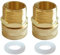 Uenede 2PCS Brass Garden Hose Reducer Swivel Connector 3/4GHT Female to 1/2NPT Male Threaded Reducing Convert Adapter Garden Hose Pipe Fittings
