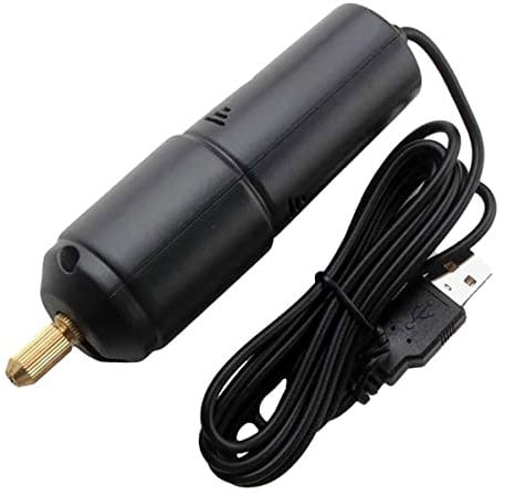 SEIWEI USB Hand Drill, Electric Drill, Portable Mini Small USB Drill with Bits, 5V, 18W, 17000rpm, Lightweight, Black, Craft Carving, DIY, Wood, Jewelry Making