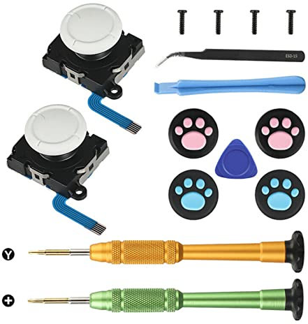 2023 1 Set Thumbstick Joystick, Daumen Stick Ersatz für Switch Lite für Joy-Con Controller