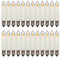 Erzgebirgslicht - AUSWAHL - 24 Stück LED Filament Kleinschaftkerze 23V 0,2W E10 für 10 Brennstellen Ersatzbirne Glühbirne Minischaftkerze Glühlämpchen für Lichterketten Pyramide und Schwibbogen