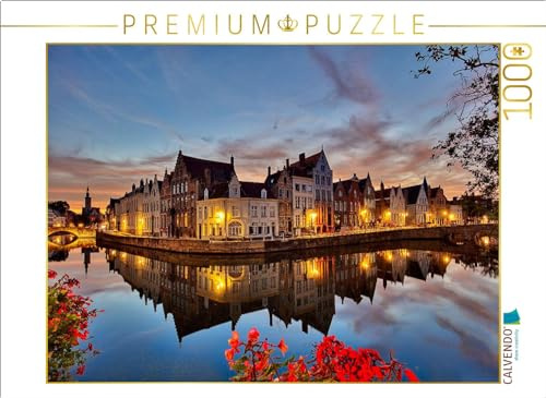 Puzzle · Brügge, Spiegelrei | 1000 Teile · Lege-Größe 64 × 48 cm · CALVENDO Puzzle