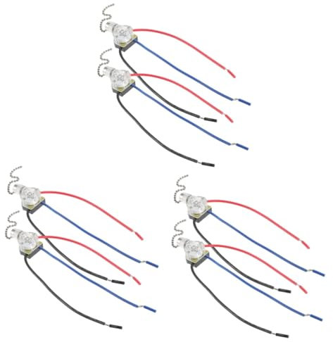 Mikikit 6pezzi Sostituzione Catena Di Estensione Per Ventilatore Da Soffitto Catena Di Controllo Pratica e Facile Da Installare Per Decorazione Domestica