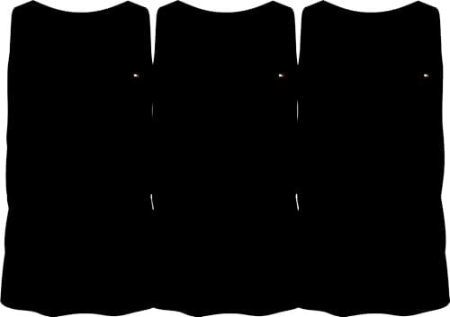 Tommy Hilfiger Herren 3er Pack Tank Tops Rundhalsausschnitt, Schwarz (Black/Black/Black), M