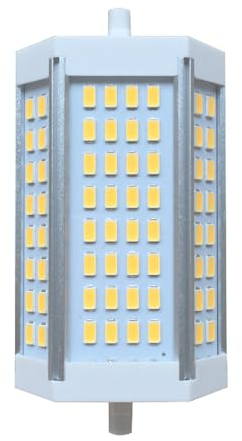 R7S Bombilla LED 118mm 30W, Doble Terminación Tipo J Luces de Inundación (200W Halógeno T3 Equivalente), 3000 lm, Regulable Lámparas de pared/seguridad/suelo (Blanco Natural 4000K)
