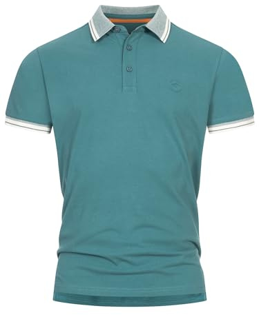 Indicode Herren INJamie Poloshirt Sommershirt aus Baumwolle mit Polokragen | Klassisches Polohemd für Alltag und Büro mit weicher Qualität, Herrenpoloshirt, Freizeitshirt, Baumwollshirt für Männer