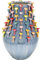 Kare Design Vase Mushrooms, Mehrfarbig, Deko Vase, Blumenvase, Pilz Verzierung, Keramik, 28 cm (H)
