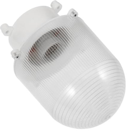 jojofuny Wasserdichter Lampenschirm für Kühllager Stabile Deckenlampenfassung Praktischer Lampensockel für Feuchte Umgebungen Langlebig und Installieren für Werkstätten Badezimmer und Außenbereiche