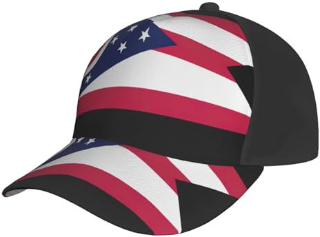 YQxwJL Ohio State Flag Print Damen Mütze Baseball Cap Verstellbar Baseball Cap Unisex Schnell Trocknend Trucker Hüte Schwarz, Schwarz, Einheitsgr��e