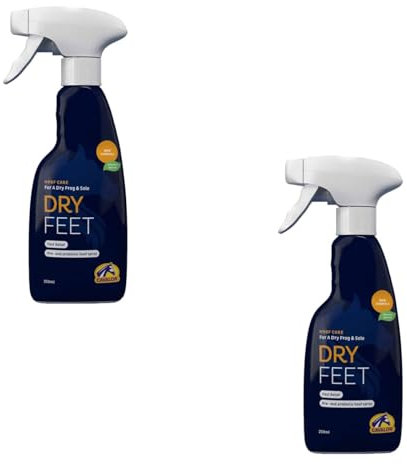 Cavalor Dry Feet Natural für Pferde | Doppelpack | 2 x 250 ml | Spezielle Hufpflege bei Strahlfäule | Auf Basis von Prä- und Probiotika | 100% natürlich