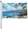 Hawaii-Strand-Flagge, lustige Dekorationen, Gartenflagge, Festival-Zubehör, hängende Flagge für drinnen und draußen, Zuhause, Party, Hof, Terrasse, 90 x 152 cm
