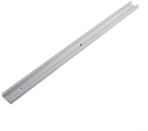 Rail à onglet robuste en aluminium et barre coulissante pour scie de table - Outil essentiel (500 mm T-Track)