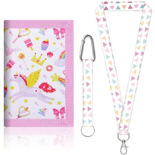 Fizdoqg Portmonee Kinder Krone, Mädchen Krone Wallet, Portemonnaie | Children's Wallet Girls, Portemonnaie Mädchen für Geburtstagsgeschenk, Schulanfang