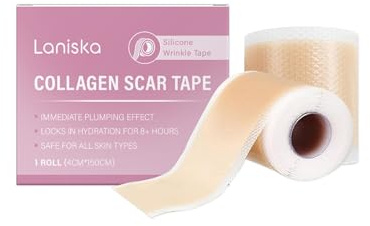 Collagen Narben Tape Narbenblätter Tape Rolle für empfindliche Haut Gesicht Falten
