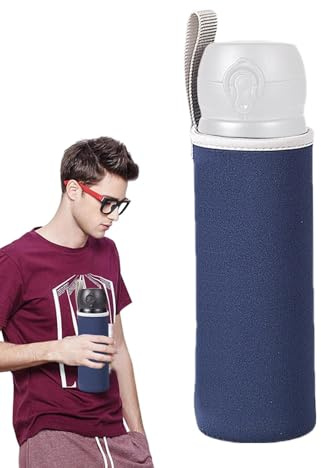 Generisch Flaschen Thermo-Hülle Taschen - Flaschen Schutzhülle | Wasserflasche Neopren Beutel | Flaschenhülse Neopren Beutel | Trinkflasche Thermohülle Für Outdoor Sportarten Camping Wandern Reisen