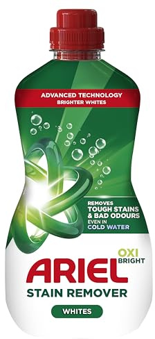 Ariel Stain Remover Gel White 800ml – Powerful Pre-Wash & In-Wash Stain Remover for White Clothes & Fabrics