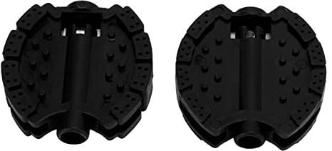 2 Pcs Kinder Fahrrad Pedal Kunststoff Kinder Dreirad Pedale Kind Baby Kinderwagen Vorderrad Fuß Pedal Zubehör (Schwarz)