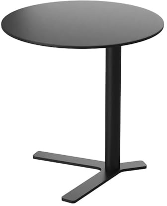 CVHfhjTG Beistelltisch, Y-förmiges Gestell, runder Beistelltisch aus Metall for Wohn- und Schlafzimmer, platzsparendes Design(19.7″dx19.7″h,Black)